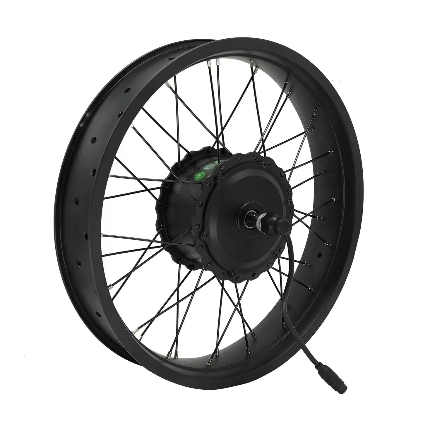 RadRunner 1000W motor wheel upgrade — 20x4 fat tire wheel with Bafang G062 hub motor and Z916 connector
