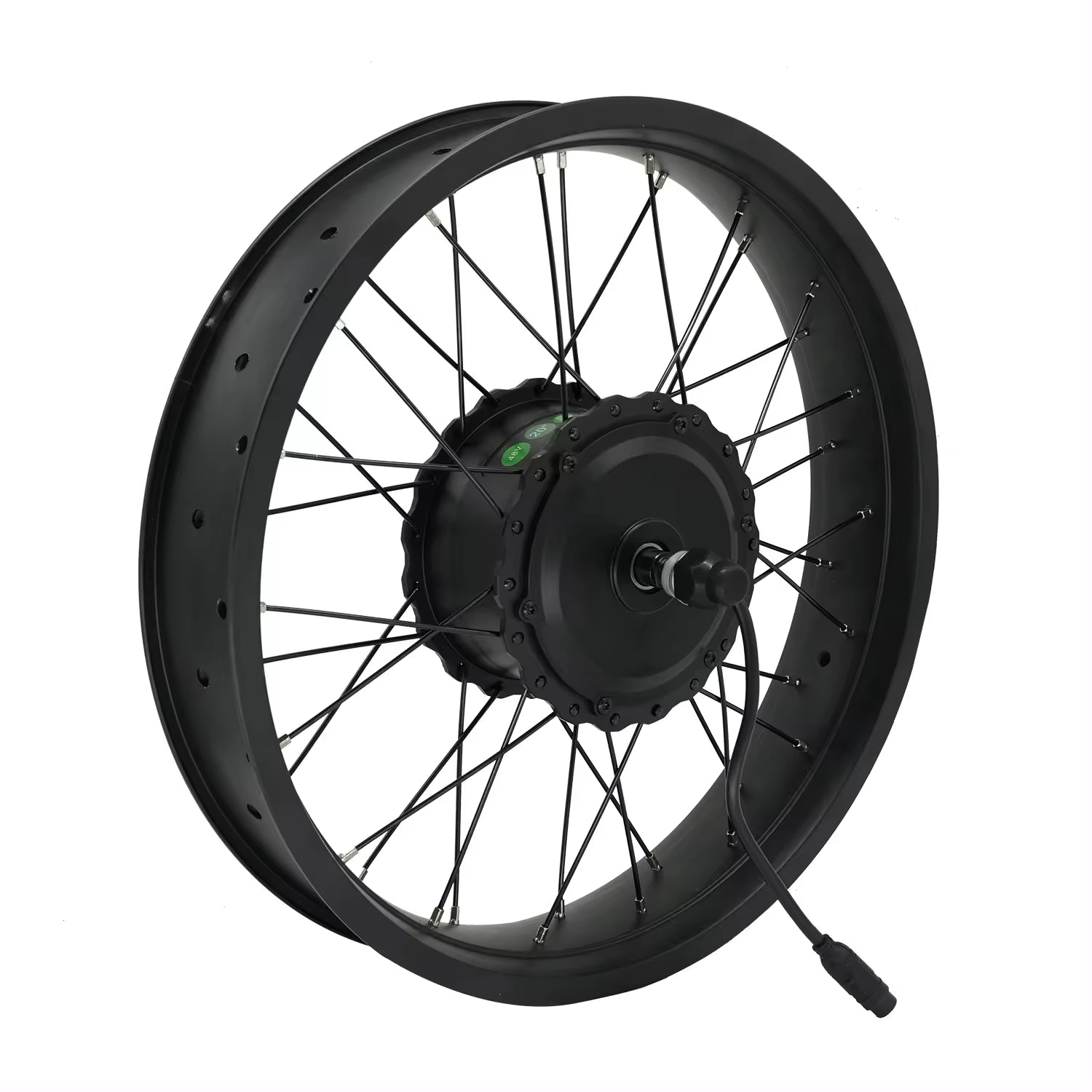 RadRunner 1000W motor wheel upgrade — 20x4 fat tire wheel with Bafang G062 hub motor and Z916 connector