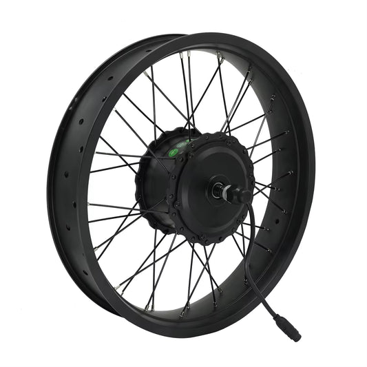 RadRunner 1000W motor wheel upgrade — 20x4 fat tire wheel with Bafang G062 hub motor and Z916 connector